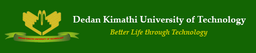 Dedan Kimathi University logo